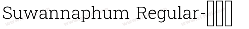 Suwannaphum Regular字体转换